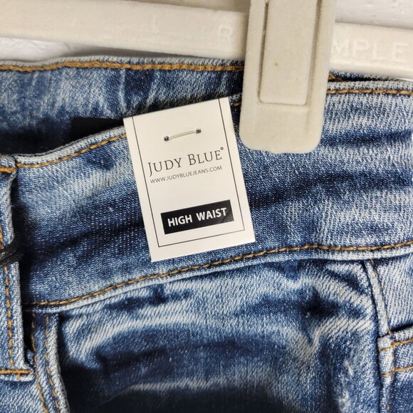 Judy Blue Women's Junior's Size 3 Jeans Boot Cut High Waist Raw Hem - Picture 4 of 9